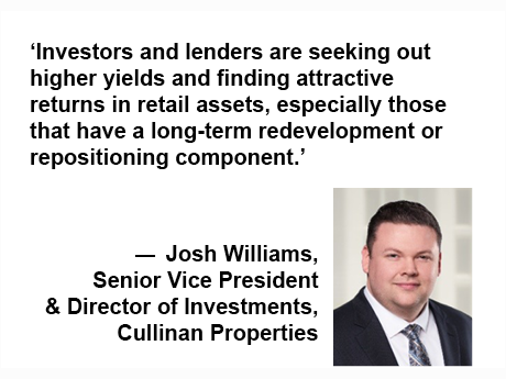 Josh Williams retail leasing, development and sales activity